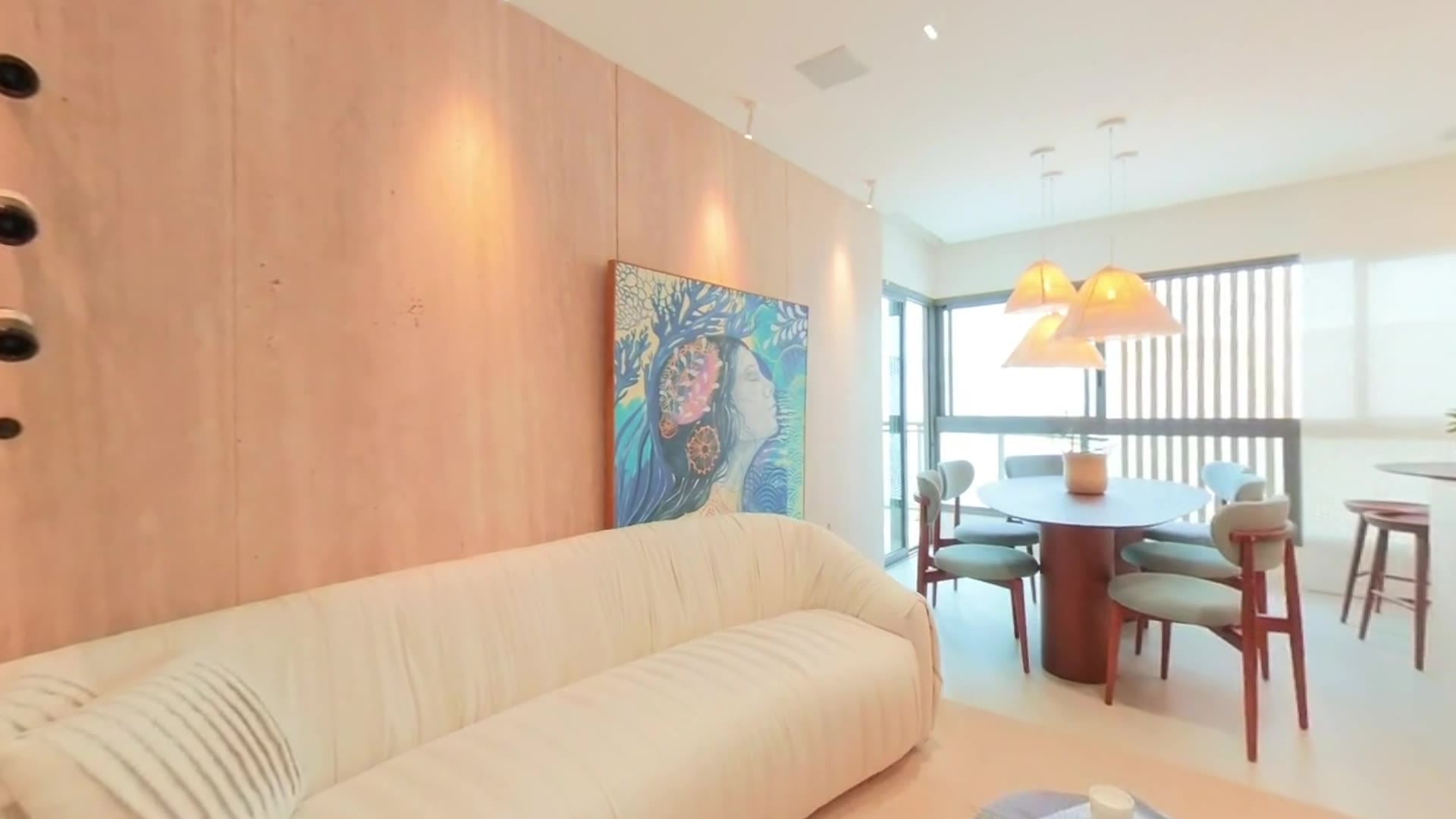 Apartamento decorado do Valence no Vivapark Porto Belo, em vídeo 360°